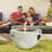 Round Stone Propane Smokeless Fire Pit Table