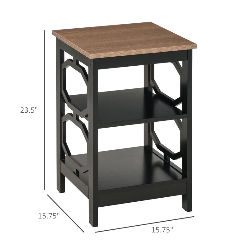 Table de bout avec rangement Jarion, Noir