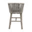 Tarah Acacia Wood, Aluminum, Rope, Fabric Outdoor 28'' Bar Stool with Cushion-1891358843-1891358842