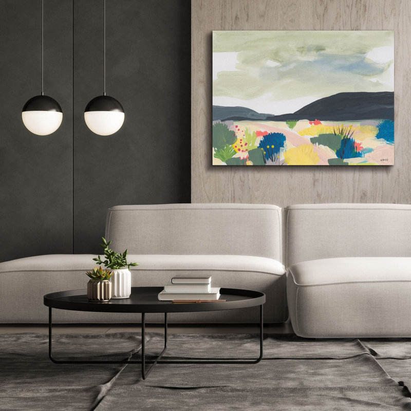 «Take Root In The Arid Soil 1» par Jan Weiss, art mural sur toile, H 40 po x l 54 po x P 1,5 po