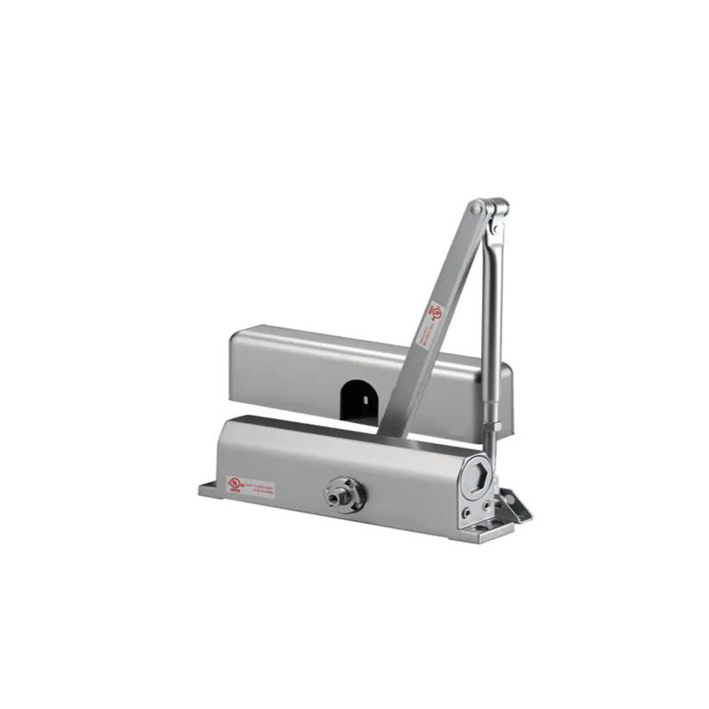 Silver Keyless Entry Door Lever