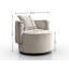 Bernella Upholstered Swivel Armchair-265139756