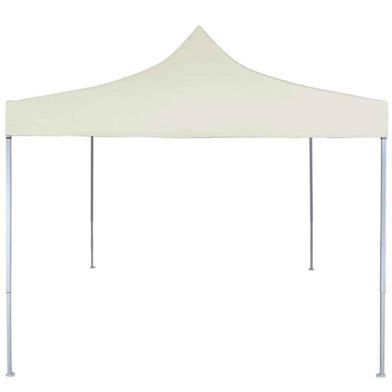 Vidaxl Foldable Tent Canopy Patio Pavilion Gazebo Pop Up Tent Marquee Canopy, 315cm H x 291cm W x 291cm D, Cream