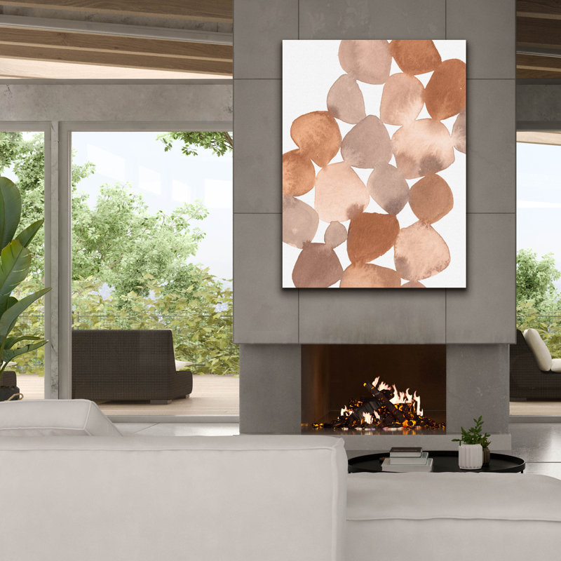«Boho Beautiful 1 Brown» par Moira Hershey, art mural sur toile, H 24 po x l 20 po x P 0,75 po