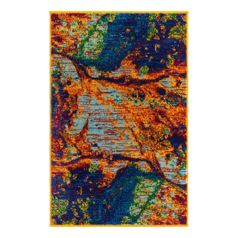 Malaija Abstract Indoor Rug, Rectangle 2' x 3'