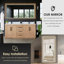 Meuble-lavabo double 72 po avec miroir Cicero