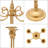6Pcs 5-Head Candle Holder