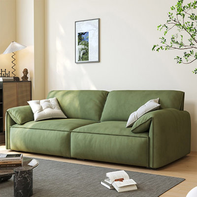Coussin modulaire en polyester vert