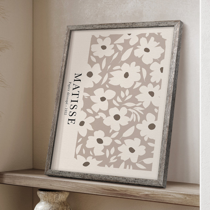 Matisse CCLI, reproduction encadrée - bois massif, Argent rétro, H 30 po x l 24 po