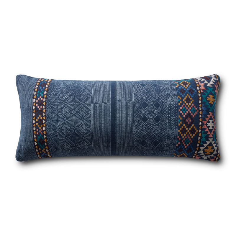 Amor NAVY / MULTI 13" X 35" Cover W/Poly, No Fill