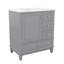 Meuble-lavabo pratique de 30 po avec lavabo - équipé d'une porte (avec tablette) et de trois tiroirs à fermeture en douceur-662011418