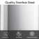 5.3 Gallon Stainless Steel Trash Can, 20 Liter Rectangular Garbage Can
