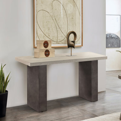 Zamare 52'' Solid Wood Top Console Table