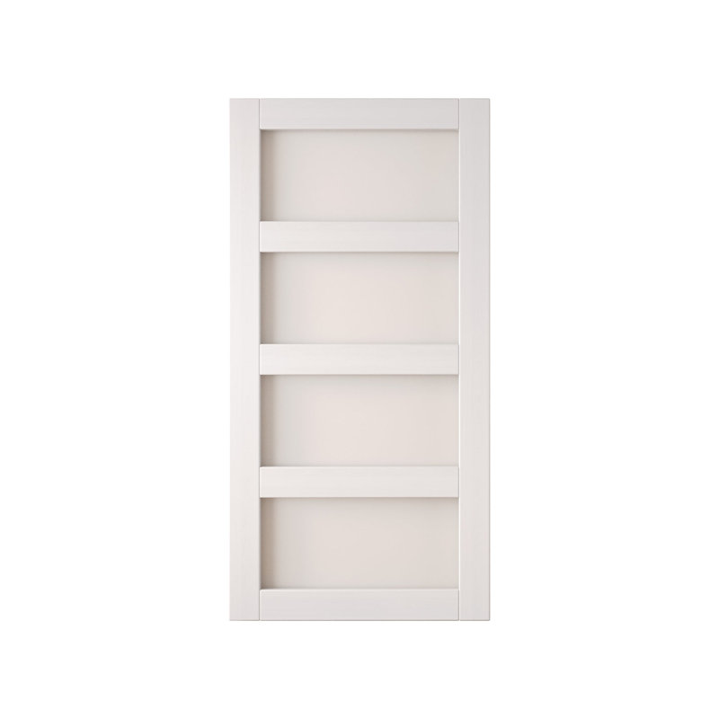 Porte de grange non assemblée et fini en verre à 4 verres de 32 po x 80 po Homacer, 32" x 80"