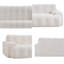 Canapé 88 po à 3 places en chenille avec dossier capitonné 88 po Cloud, sans assemblage requis Canapé rembourré en mousse haute densité-1169939885