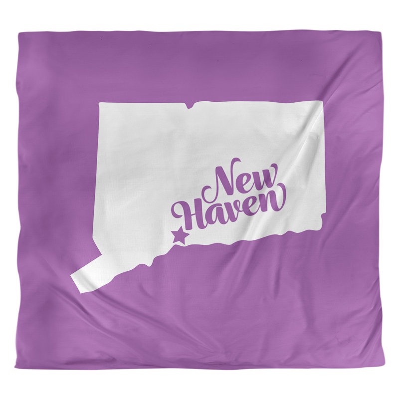 Housse de couette new refuge connecticut, Housse de couette pour grand lit, Violet, Microfibre