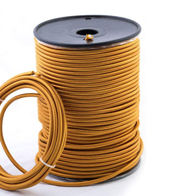 Steinauer 3Core Round 5 Meters Vintage Coloured 0.75Mm Braided Fabric Flexible Electrical Cable