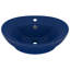 Belfry Bathroom Pearlene 390mm W Ceramic Oval Sink with Overflow-1327032685