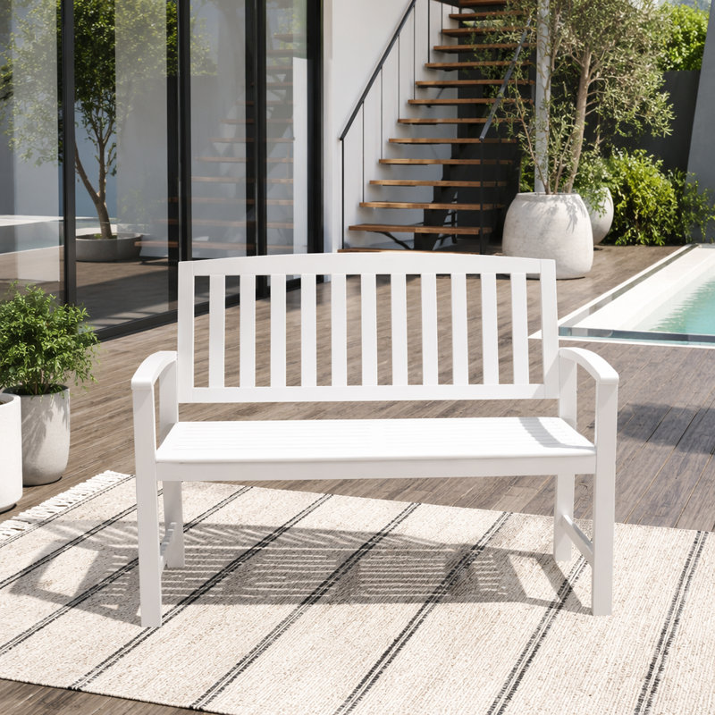 Banc de patio, White