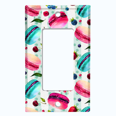 Patterned 1 - Gang Rocker Standard Wall Plate