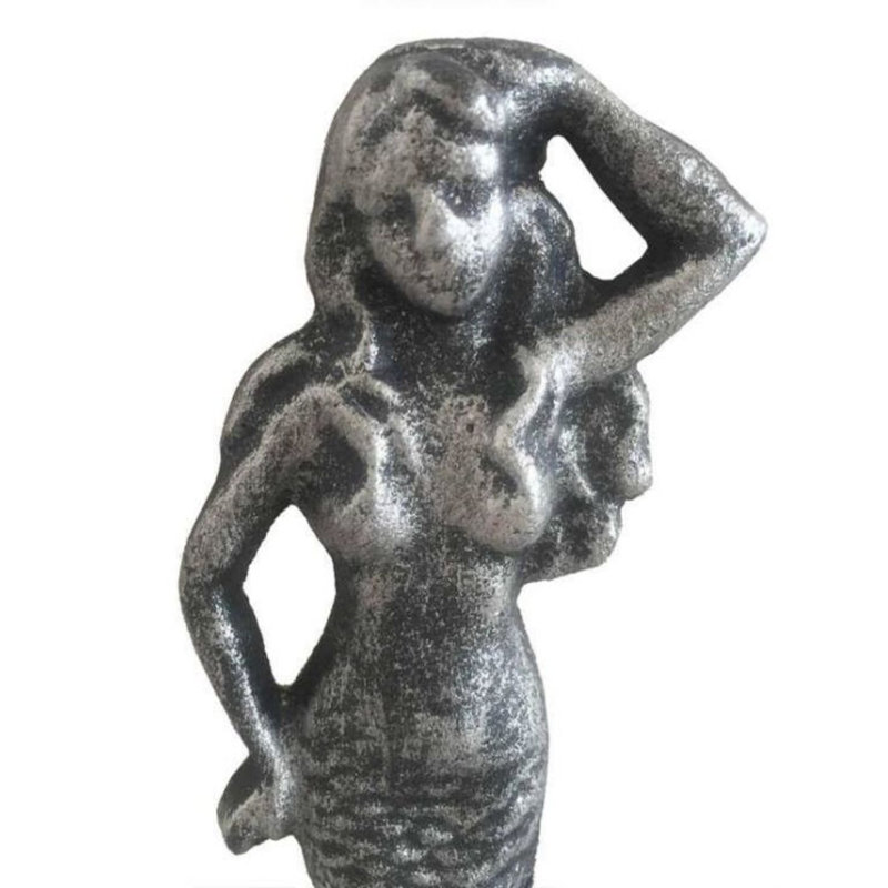 Crochet mural Burdine Mermaid, Argent antique