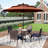 Leonard 4 - Person Patio Dining Set with Square Table , Cushions Included