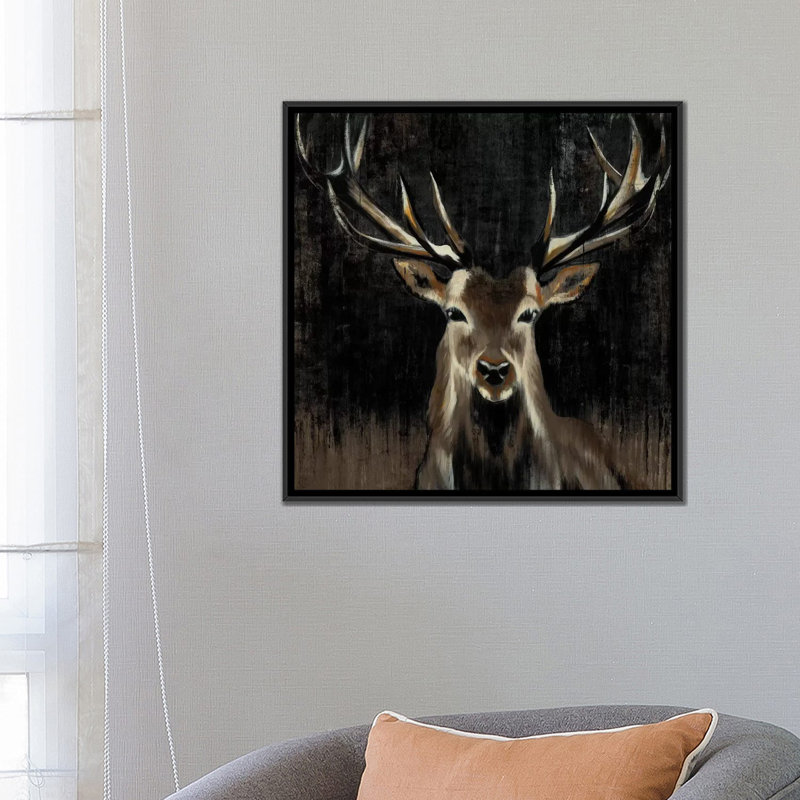 « young flamby », reproduction sur toile, H 18 po x l 18 po x P 1,5 po, Toile avec cadre noir, Pas de tapis