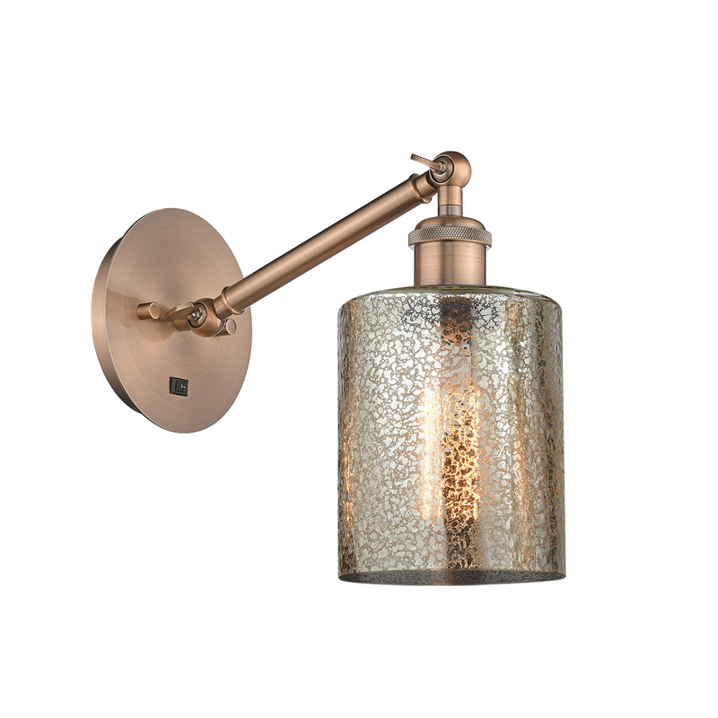 Shauna Armed Sconce, LED, Antique Copper