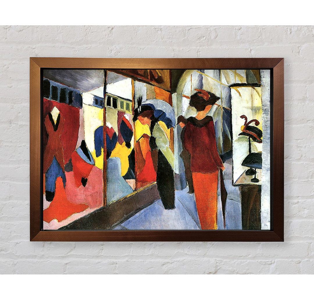 Fashion Store von August Macke - Einzelne Bilderrahmen Kunstdrucke