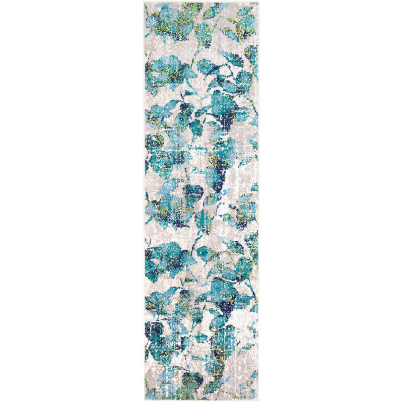 Helfrich Floral Indoor Rug, Runner 2'2" x 7'6"