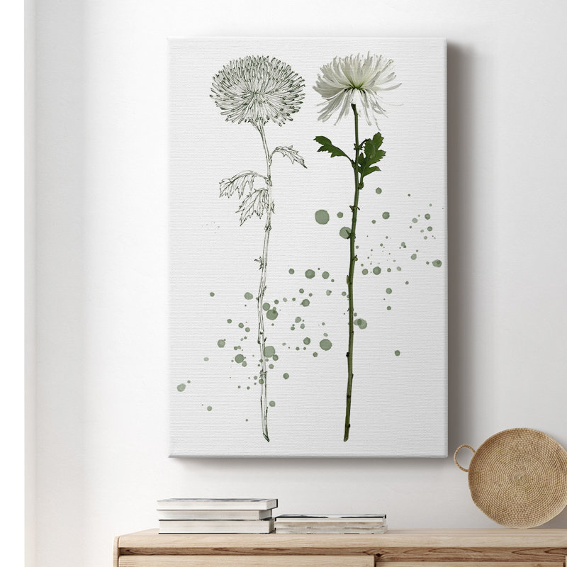 «Botany Flower IV», impression sur toile tendue, H 18 po x l 12 po x P 1 po
