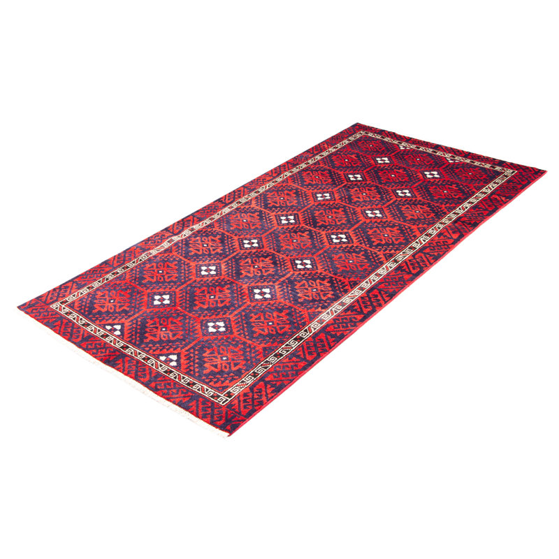 Tapis bleu foncé Royal Baluch 4 pi 6 po x 9 pi 9 po