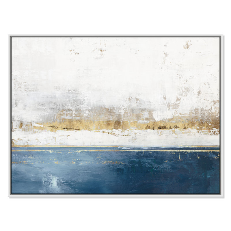 Golden Horizon II - reproduction de paysage par Casa Fine Arts, H 31,5 po x l 41,5 po, Blanc