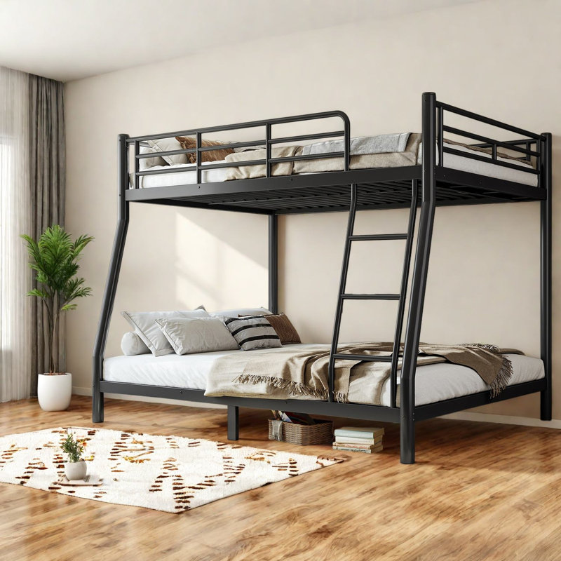 Lits gain de place, lit superposé en métal double XL/queen, chambre moderne