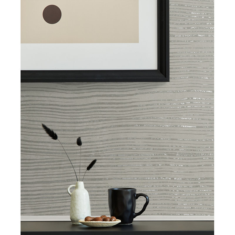 Rouleau de papier peint L 33 pi x l 20,9 po Balmore, Frêne