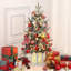 Arbre de Noël artificiel illuminé 3 pi avec DEL, arbre de Noël de table compact pour dortoir de bureau à domicile, branches réalistes et décor de hall d'entrée facile à assembler