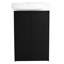 Meuble-lavabo autoportant de 58 cm (23 po). Design moderne et compact. Charnières de porte à fermeture douce. Espace de rangement suffisant. Couleur châtaigne noire. Meuble-lavabo facile à nettoyer, autoportant, châtaigne, portes, spacieux