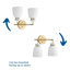 Éclairage pour meuble-lavabo à intensité variable Lexie-94225579-94225583