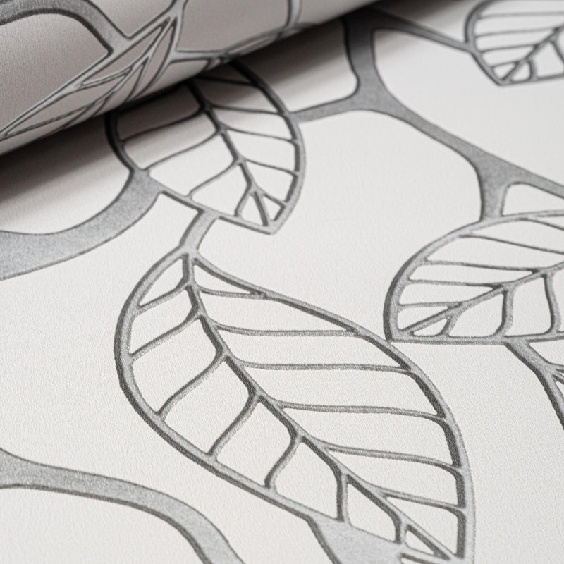  Grey Botanical Paste The Wall Wallpaper N10061