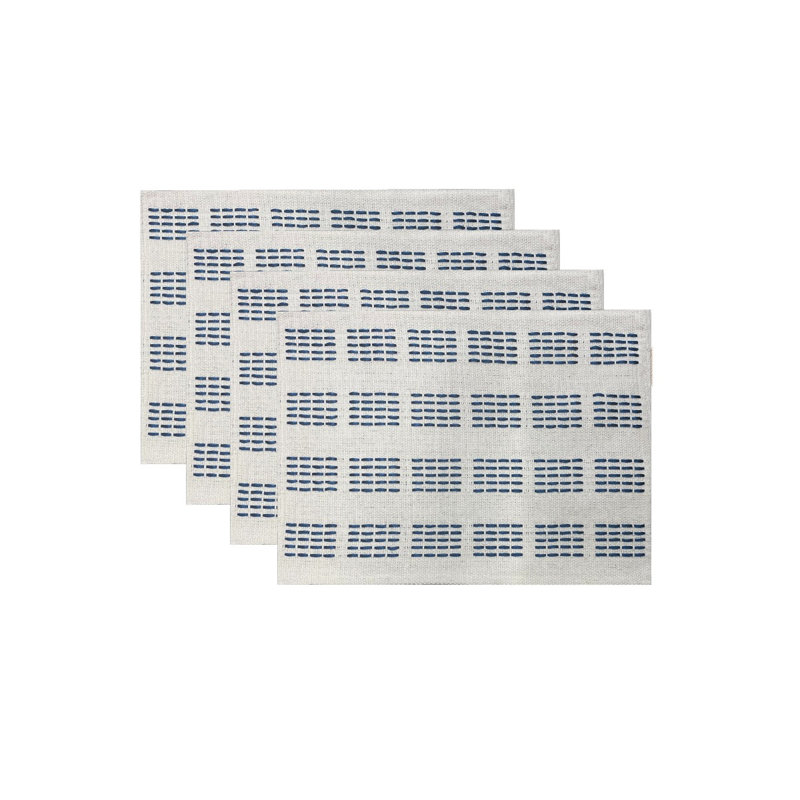 Récapitulatif 19" rectangulaire Schantz, Bleu marine / beige