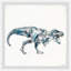 Leopoldo Bite and Fight T-Rex, ensemble de 3 reproductions encadrées-2001928144