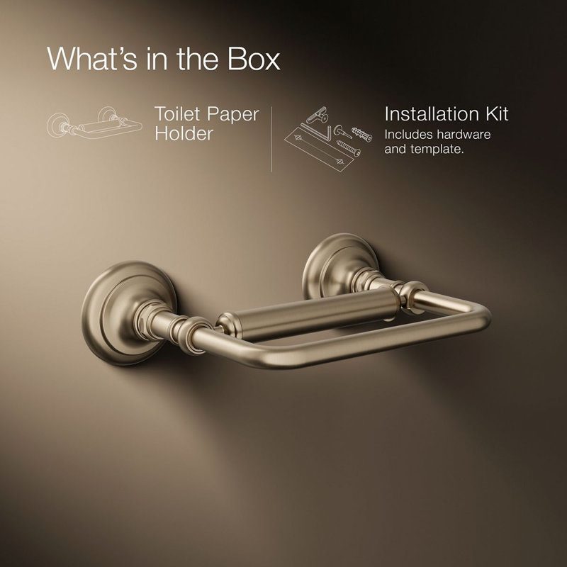 Artifacts® Pivoting Toilet Tissue Holder, Vibrant Brushed Bronze