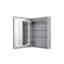 1270mm W 1778mm H Surface Frameless Medicine Cabinet Mirror 2 Adjustable