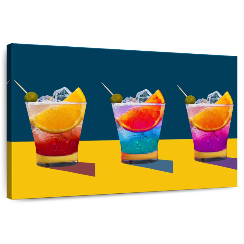 Yarlin Rainbow Cocktails, 16" H x 24" W