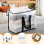 Sac de rangement de grande capacité 40L, organisateurs de garde-robe pliables pour édredons, couvertures (ensemble de 4)-126540765