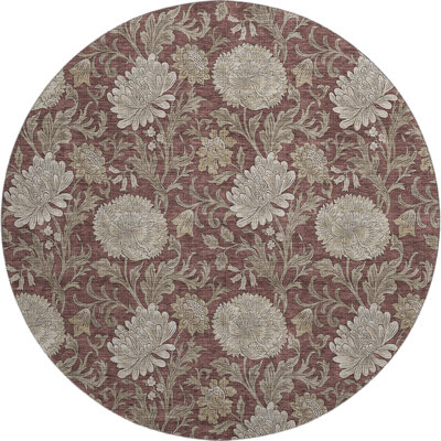 Premium Machine Washable Prisco Merlot Rug
