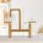 Double Handle 8 Inch Bridge Kitchen Faucet, High Arc Solid Brass 2-Hole Ktichen Faucet-106958995