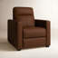 Fauteuil inclinable électrique en cuir 34 po Broadway-1186782239