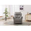 Fauteuil inclinable pivotant en tissu berçant