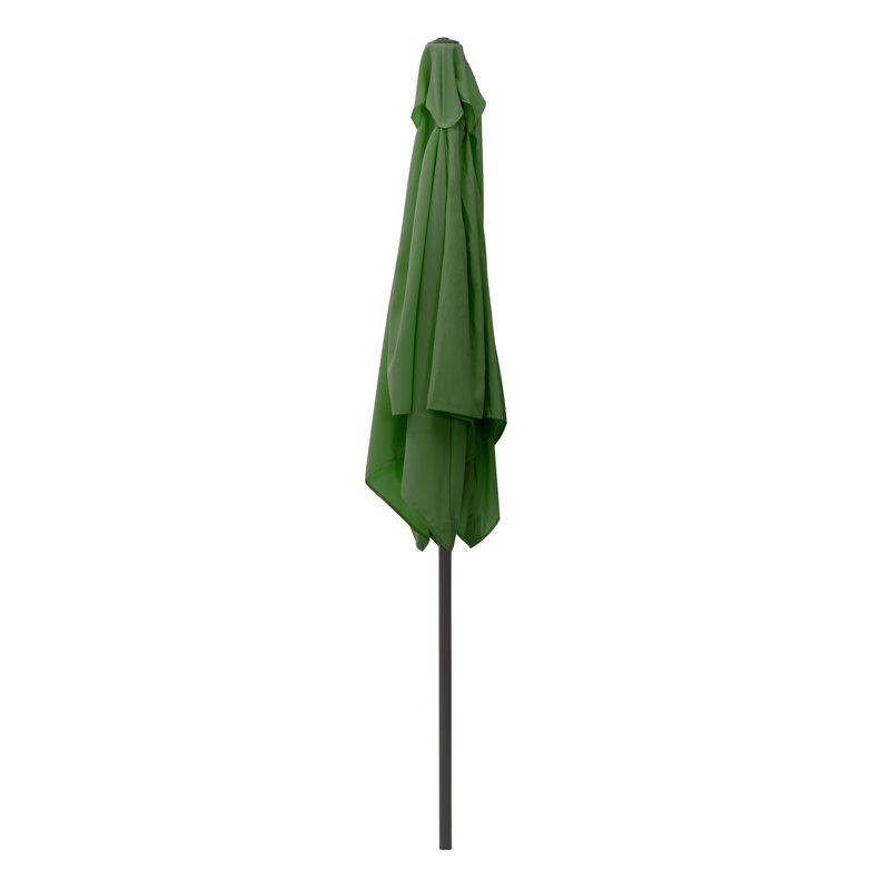 Parasol de marché carré Fidel, Vert forêt